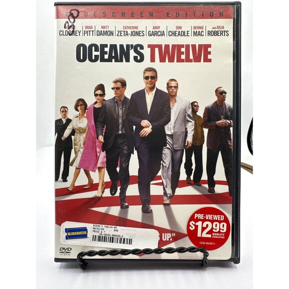 Ocean's Twelve DVD George Clooney Brad Pitt Matt Damon Julia Roberts Andy Garcia - Picture 1 of 4